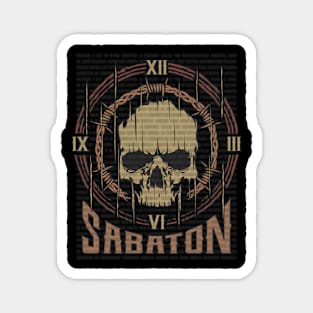 Sabaton Vintage Skull Magnet