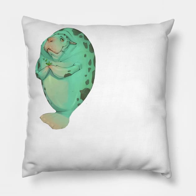 Sea-cow Pillow by yuvhermon