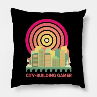 City-Building Gamer Pillow