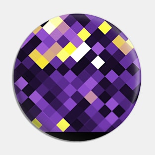 Nonbinary Pride Checkered Squares Gradient Pin