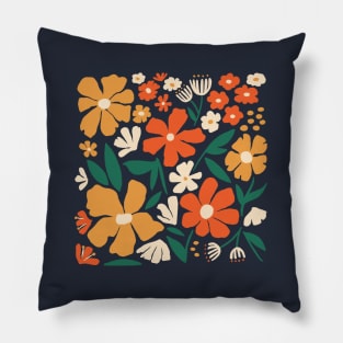 Blooming Garden at Midnight Pillow