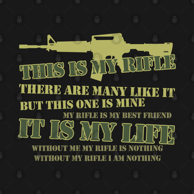 This is my Rifle Rifle Creed Full Metal Jacket Hoodie TeePublic