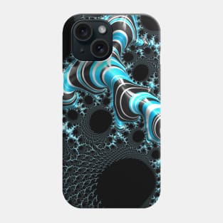 Blue snake fractal Phone Case