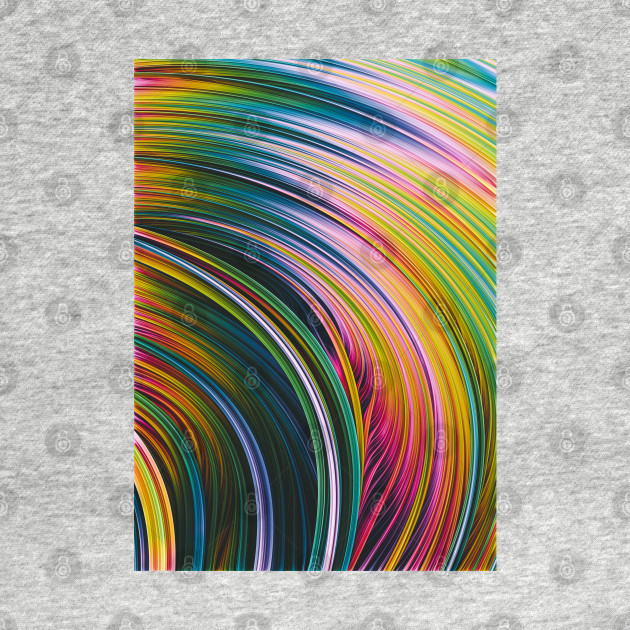 Super Strands Colorful Abstract Design Abstract T Shirt