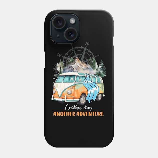 Another Day, Another Adventure - Inspiring Design For Travel Enthusiasts Phone Case by Chuckgraph