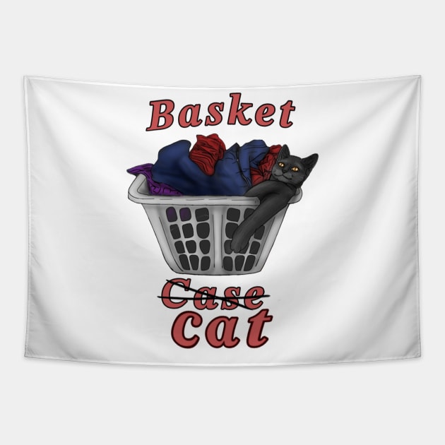 Basket Cat Tapestry by MaraiM