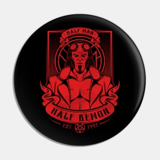 Half Man Half Demon Pin