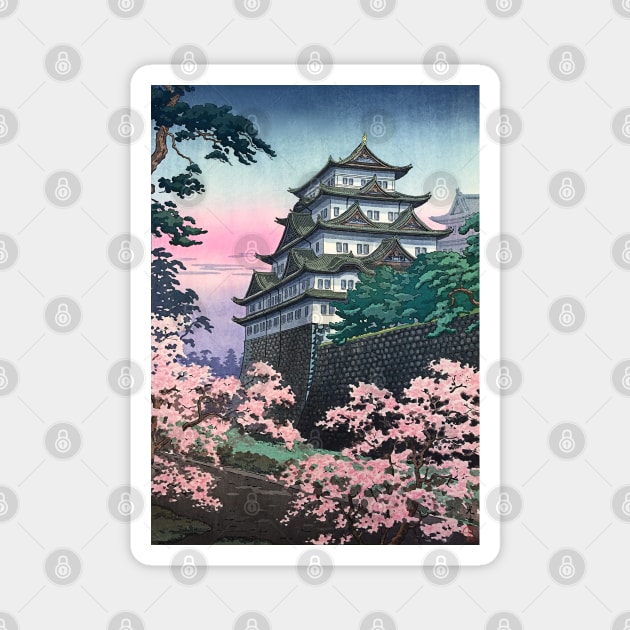 Nagoya Castle by Tsuchiya Koitsu Magnet by Takeda_Art