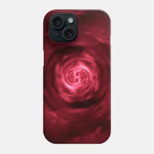 Red Wormhole in Space Phone Case