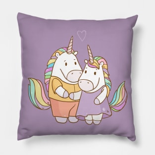 Unicorns in Love Pillow