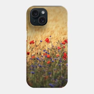 Peaceful Poppies, Cornflowers and Wheat Phone Case