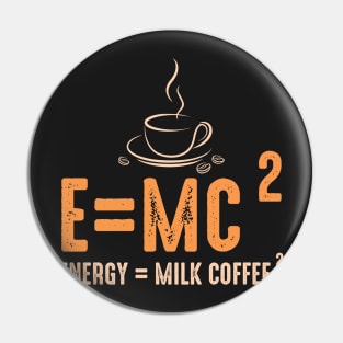 Energy equal milk coffee Pin