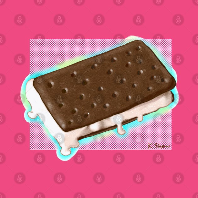 Heck yeah Ice Cream Sandwich by The Art Of Kimberlee Shaw