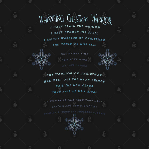 Whispering Christmas Warrior (2-sided) by VinylCountdown
