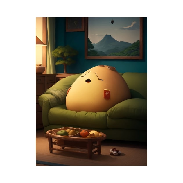 Couch potato by Trouvaile Card