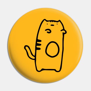 Standing Cat, Toddler Artstyle Pin