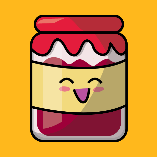 Happy Kawaii Jam Pot by Something_to_Say