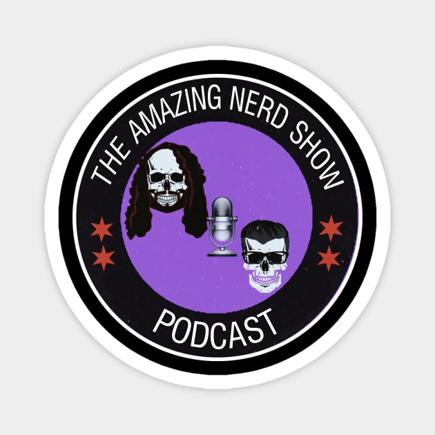 The Amazing Nerd Show Circle Logo Magnet by The Amazing Nerd Show 