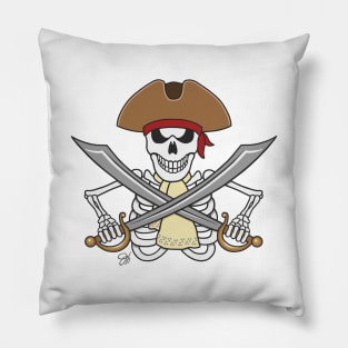 Skeleton Pirate Pillow