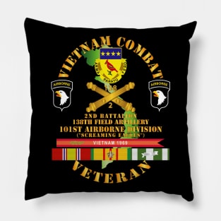 Vietnam Combat Veteran w 2nd Bn 138th FA w 101st  ABN Div Pillow