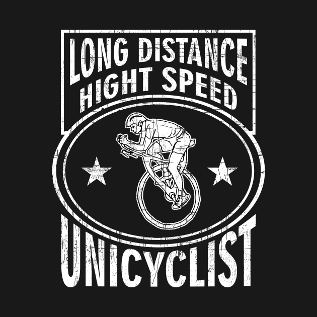 High Speed Hungry Crazy Unicycle Long Distance Biker by FancyTeeDesigns