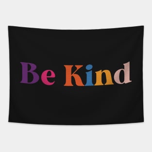 Be Kind Colorful Vintage Tapestry