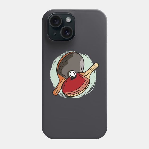 Pingpong Phone Case by Catfactory