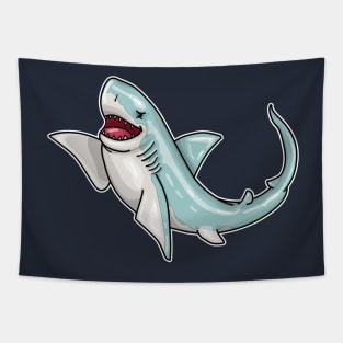 Shark Great White Waving Tapestry