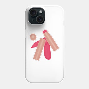 Dark Pink Makeup Phone Case