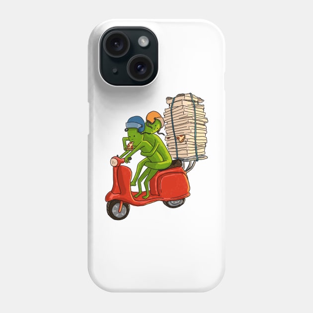 Alien : Pizza Theft Phone Case by doteau