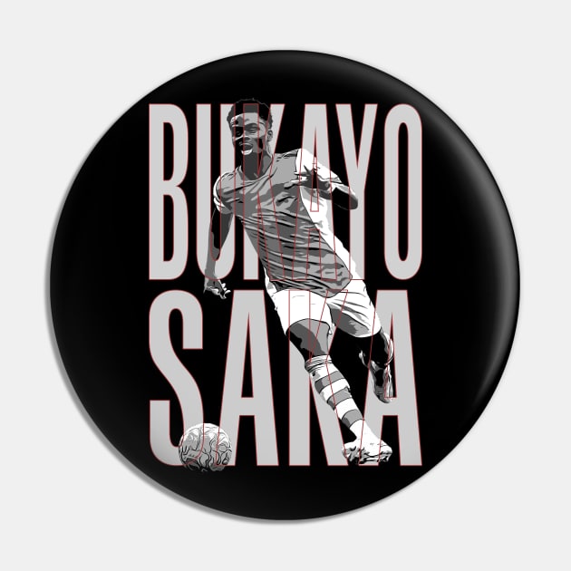 Bukayo Saka Pin by StoneSoccer