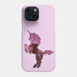 Horsehead Nebula Unicorn Silhouette Phone Case