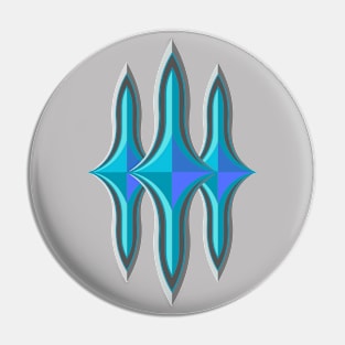 blue daggers Pin