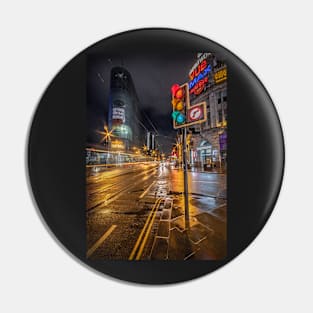 Manchester Night Street View Pin