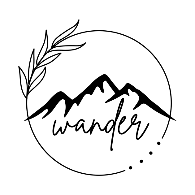 Minimalist Nature Tattoo Inspired Wander Design by Mellow Nomadic