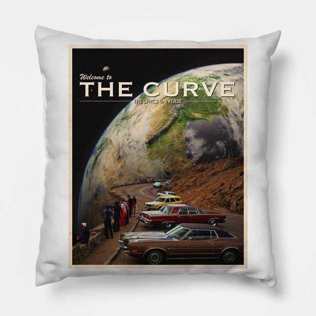 THE CURVE POSTCARD. Pillow by LFHCS