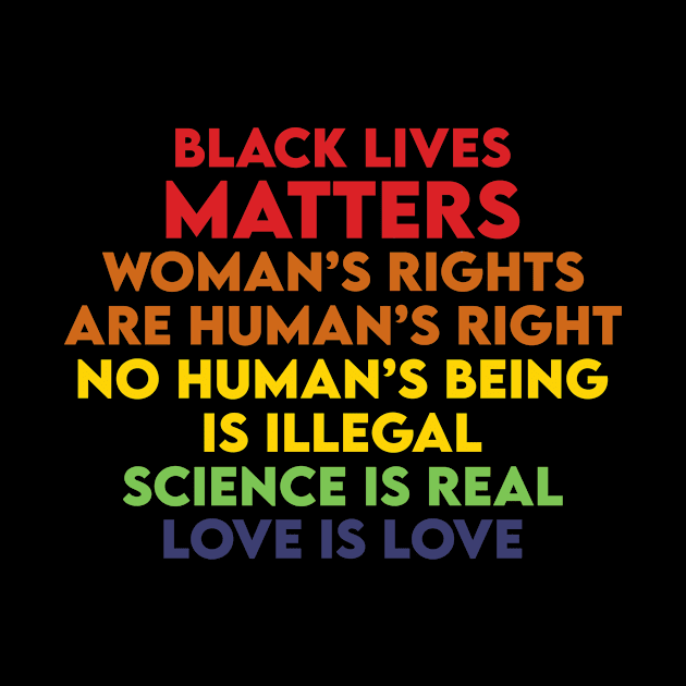 Black lives matters woman rights are human right by Recovery Tee