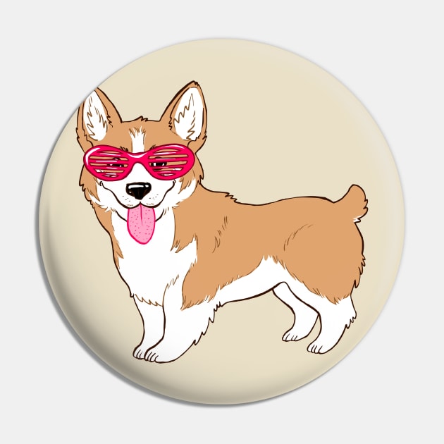 Superfly Corgi Pin by Scapegoated