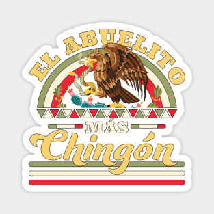 El Abuelito Mas Chingon Mexican Grandpa Magnet