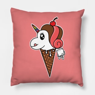 Unicone Cute Kawaii Unicorn Design Pillow