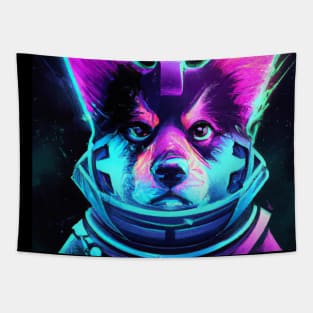 Space Traveling Corgi Tapestry