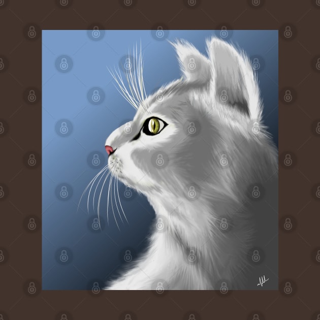 Gray Cat by Markyartshop