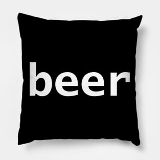 Beer Minimal Typography Generic Pillow