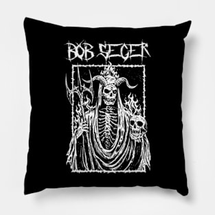 bob seger dark Pillow