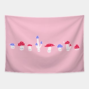 Cutie Mushrooms Tapestry