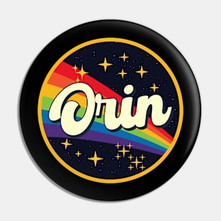 Orin // Rainbow In Space Vintage Style Pin