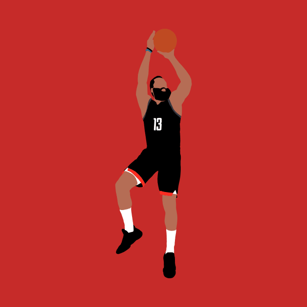 James Harden One Leg Three Pointer by xRatTrapTeesx