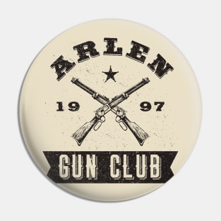 Arlen Gun Club (Black) Pin