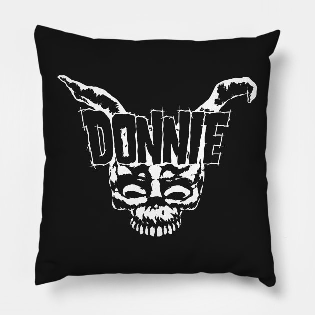 Donnie Darko Band Merch Pillow by harebrained