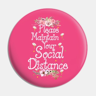 Maintain Social Distance Pin